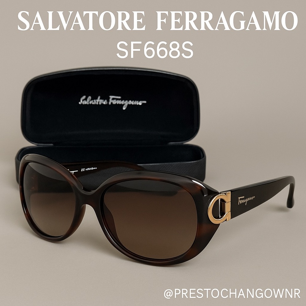 Salvatore Ferragamo Brown Sunglasses
